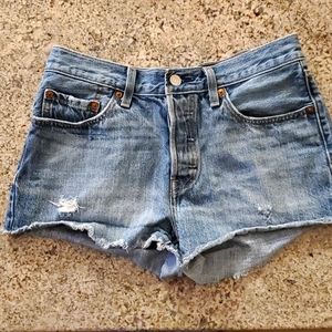 Levi 501 shorts, size 27, denim